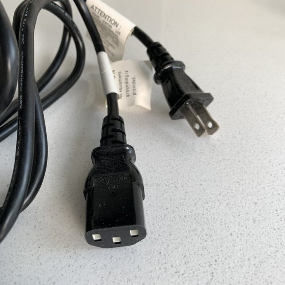 IEC C13 Socket To NEMA 1-15P Wall Plug 2-Prong AC Power Cord - Picture 1 of 2